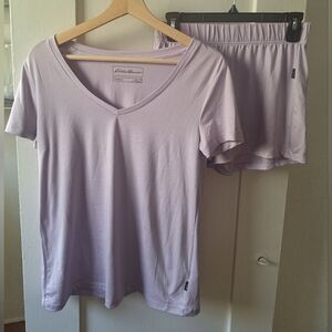 Eddie Bauer Women’s Sleepwear Pajama Set Lavender XS